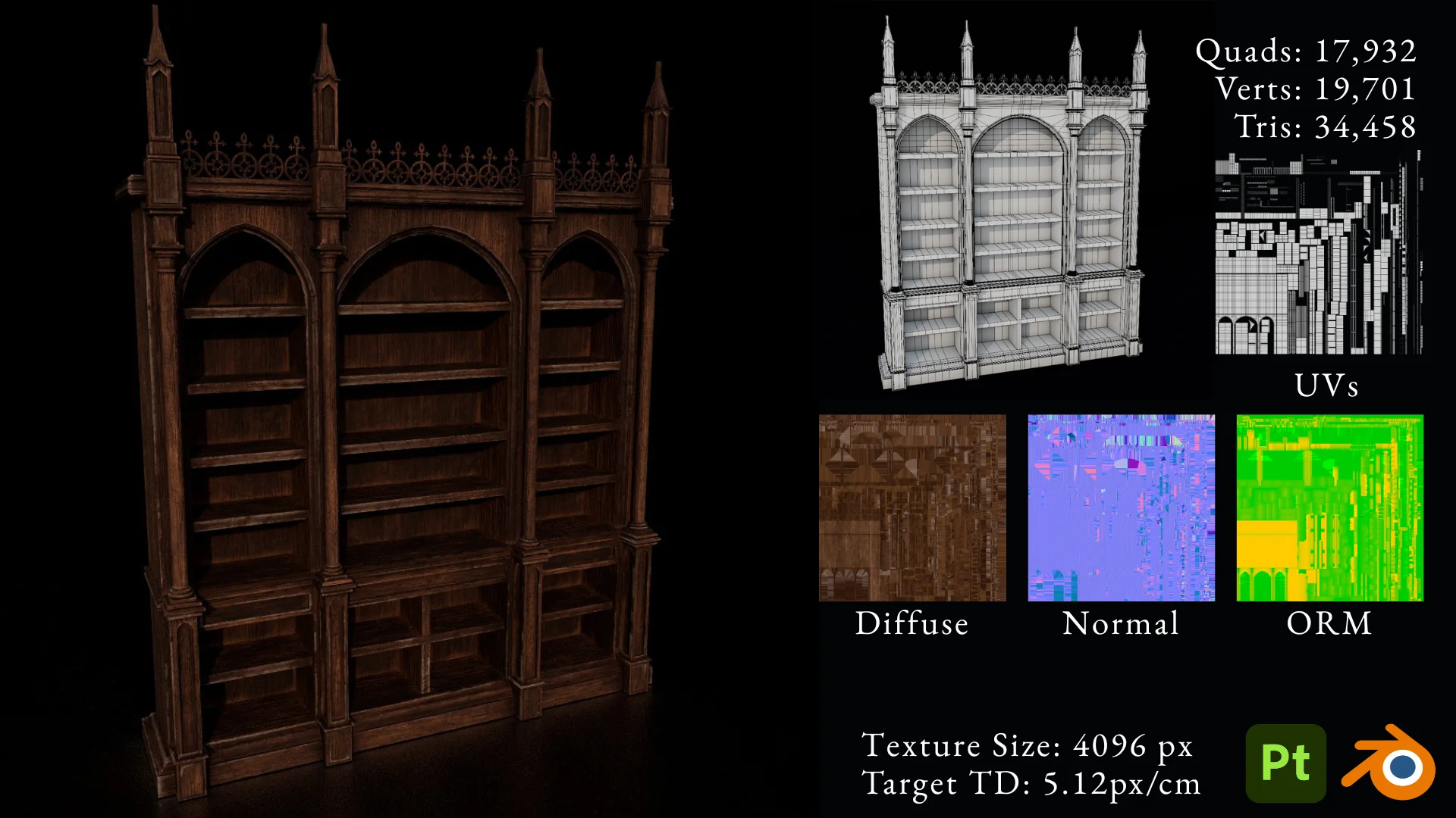 Bookshelf showcase